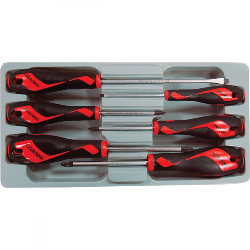 Teng 6Pc Md Fl-Ph-Pz Screwdriver Set