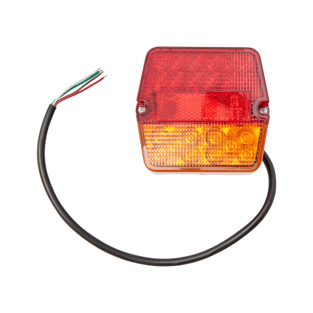 Square 12 Volt Combination Tail Light - Right Hand Side
