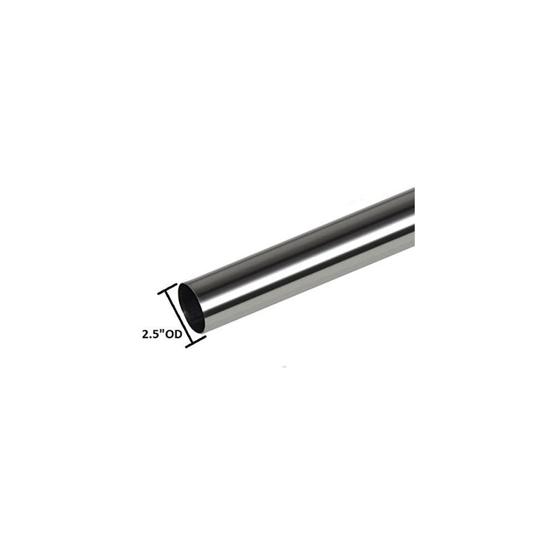 AFTERBURNER Exhaust Tubing, Stainless Steel,2.5 Inch, 2 Metre Long