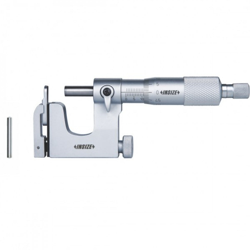 Uni Micrometer 0-25mm x 0.01mm C/w Flat And Rod Anvils Insize 3262-25A