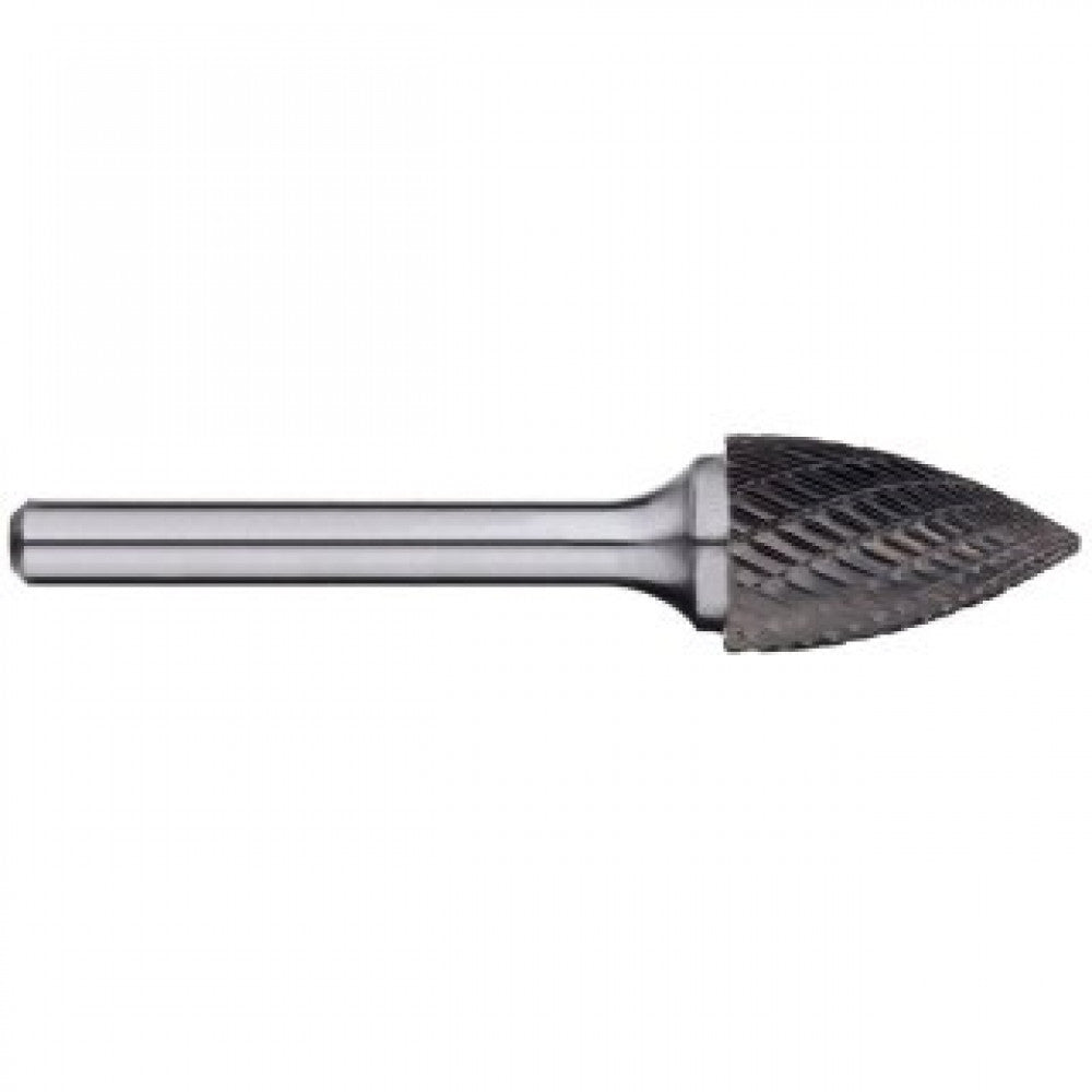 SG5ML6 Carbide Burr Pointed Tree Shape Double Cut 12.7x25x175mm With 6mm Shank