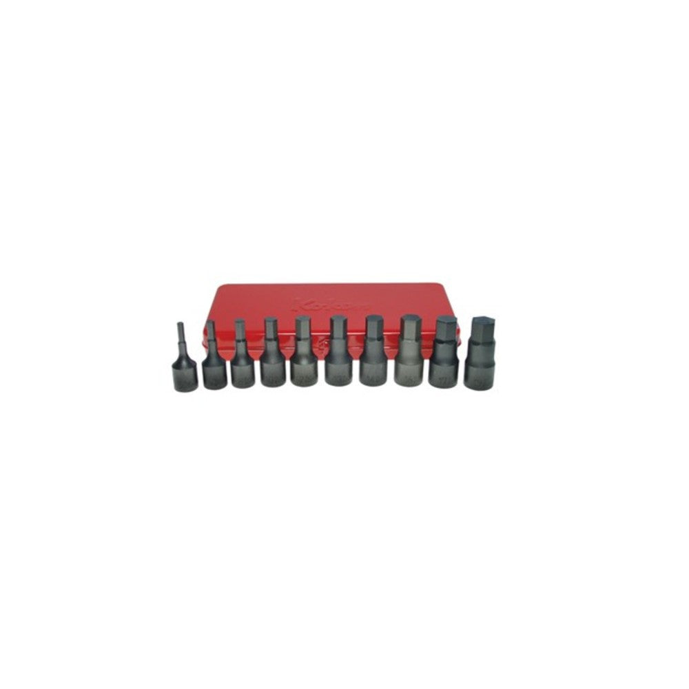 Koken 1/2" Dr Inhex Socket Set In Case 10pc 5 19mm