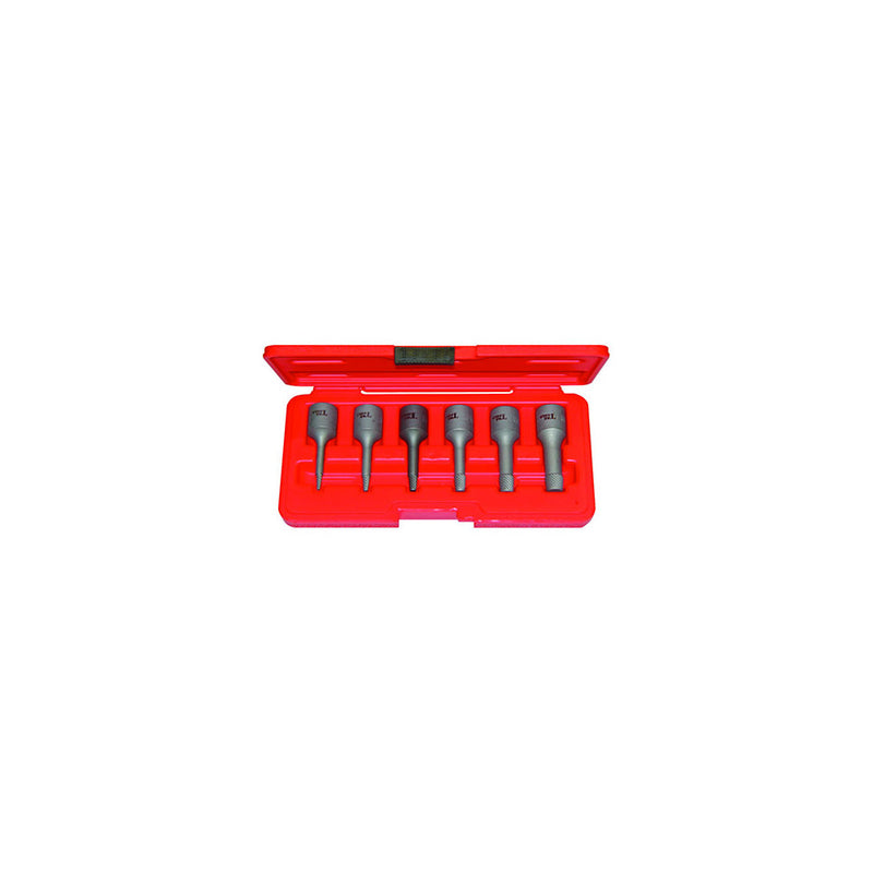 T&E Tools 6Pc 3/8" Dr. Impact Wedge Proof Extractor Set