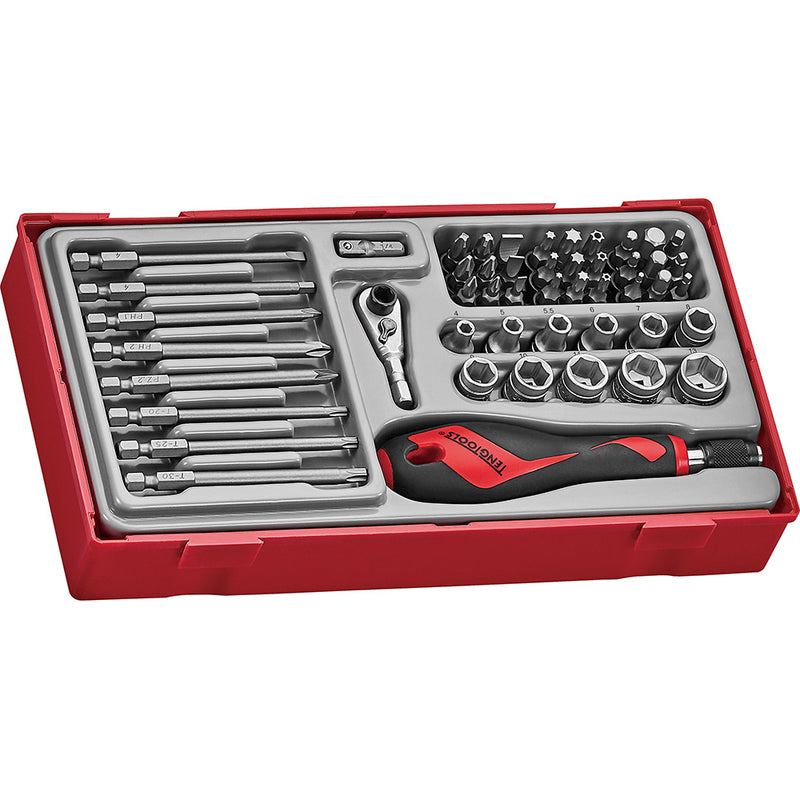 Teng 49Pc Md Bits & Socket Set - Tc-Tray