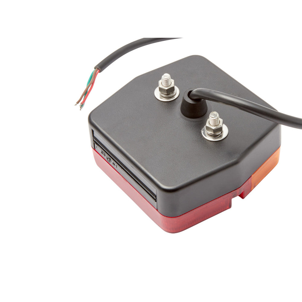 Square 12 Volt Combination Tail Light - Right Hand Side