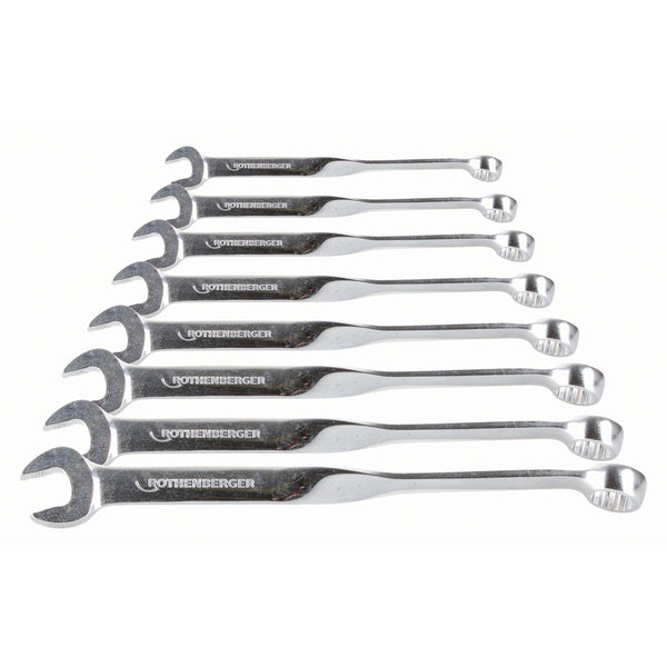 Rothenberger Ring And Open Spanner Set - 8Pc