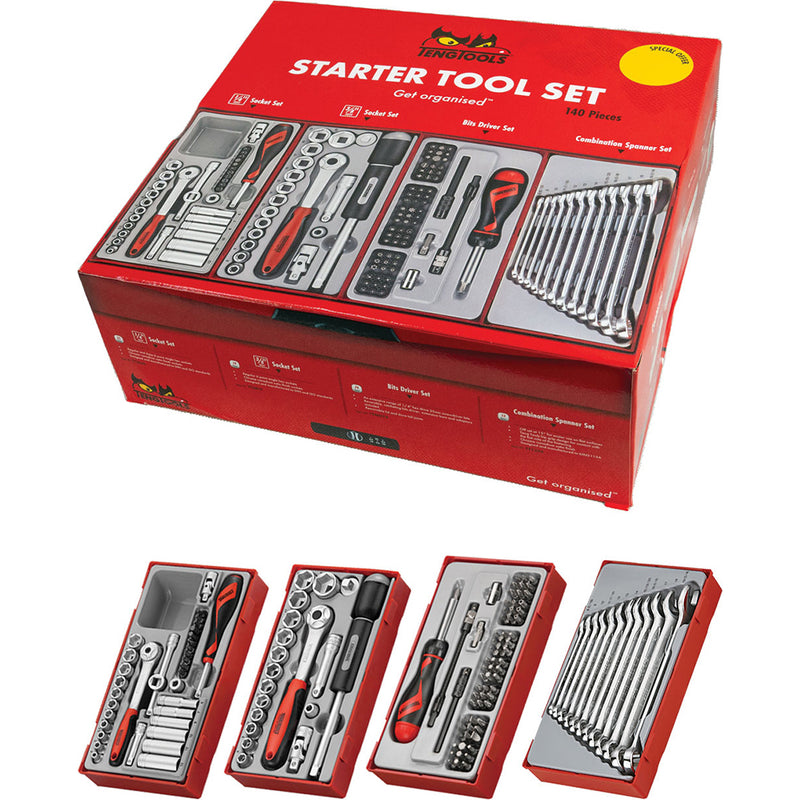 Teng 140Pc Tool Tray Starter Pack