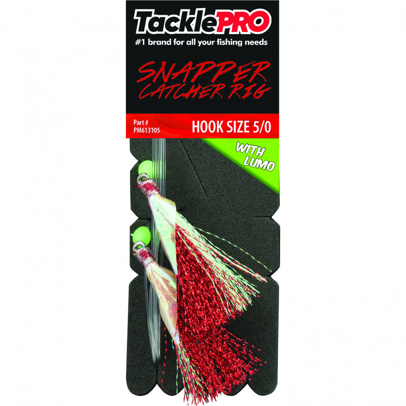 Tacklepro Snapper Catcher Red & Lumo - 5/0