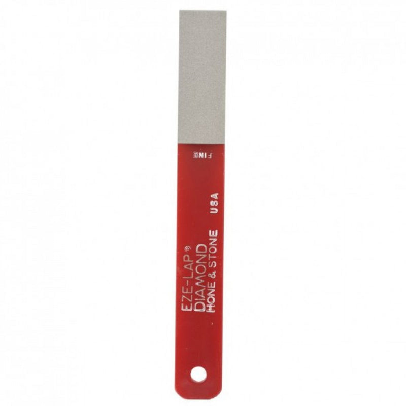 Diamond Hone Fine (600) 3/4"x2" Pad On A 6"x3/4" Red Plastic Handle