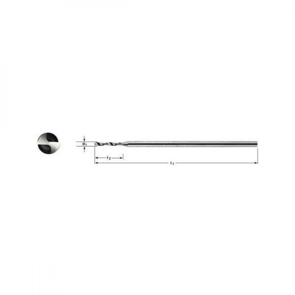 .20mm HSS-Co Micro Drill 0.0079" WALTER A3143-0.2