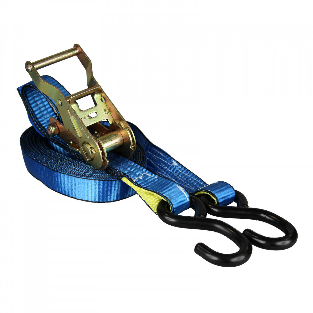 Tie Down 750Kg x 5M Industrial Ratchet S Hook