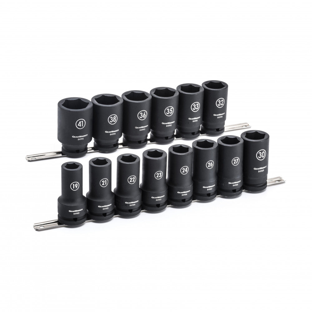 GEARWRENCH 14 Pc. 3/4" Drive 6 Point Deep Impact Metric Socket Set