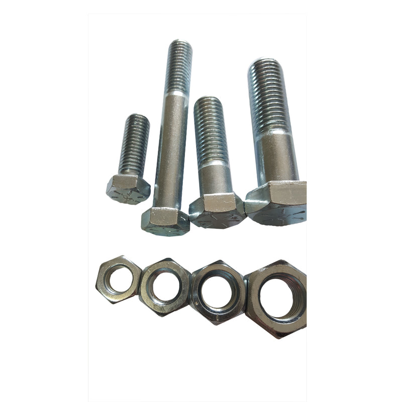 3/4 x 3 UNC Imperial  5pc Hex Bolt & Nut ZP