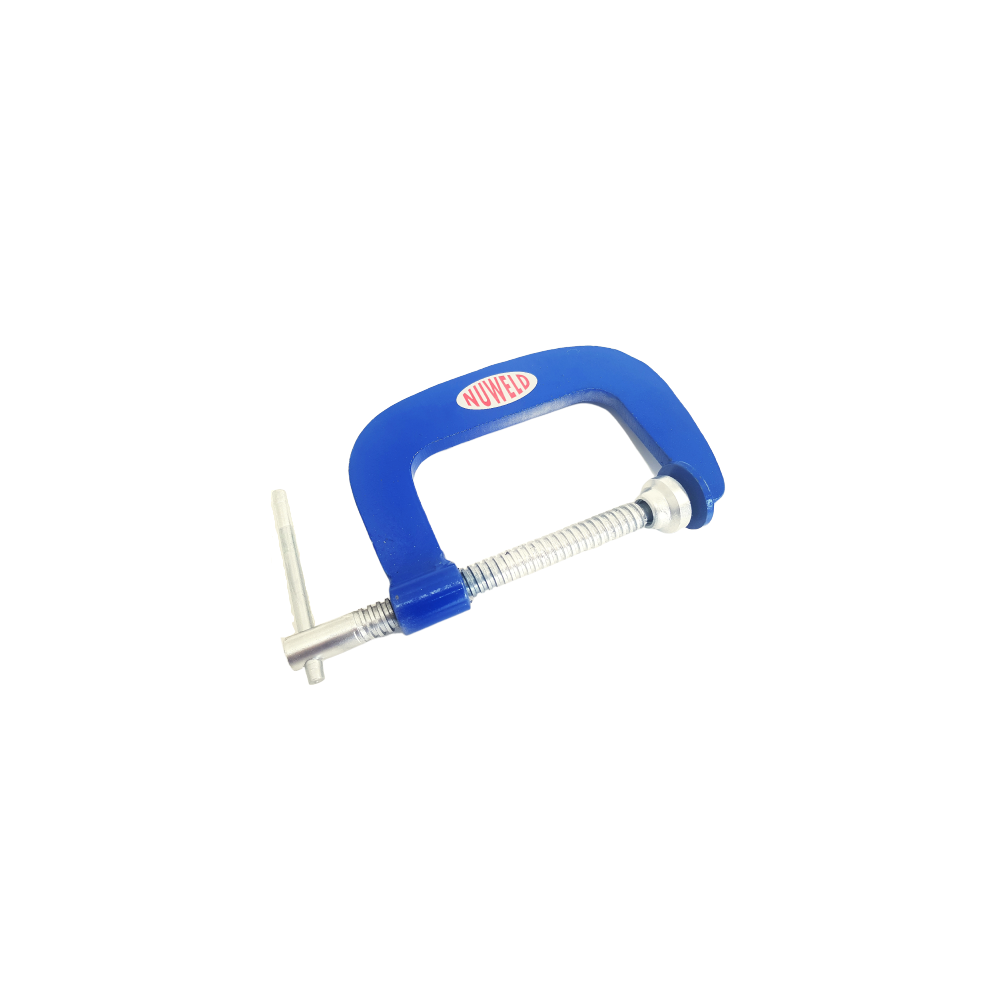 NUWELD G CLAMP 100mm (4") D/THROAT STEEL H/DUTY