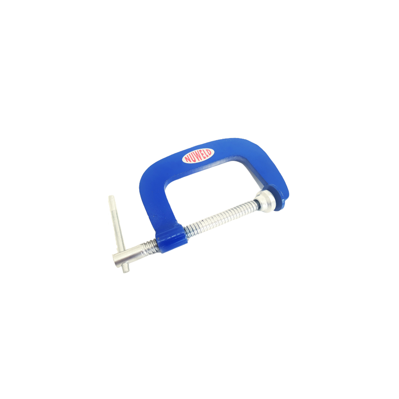 NUWELD G CLAMP 100mm (4") D/THROAT STEEL H/DUTY