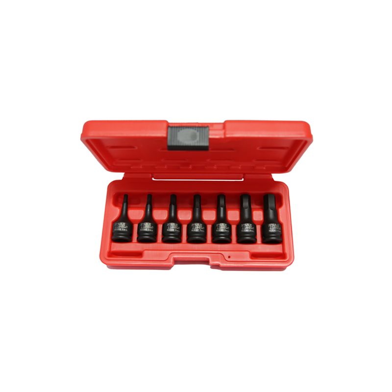 T&E Tools 3/8" Dr. 7Pc Mm Inhex Socket Set