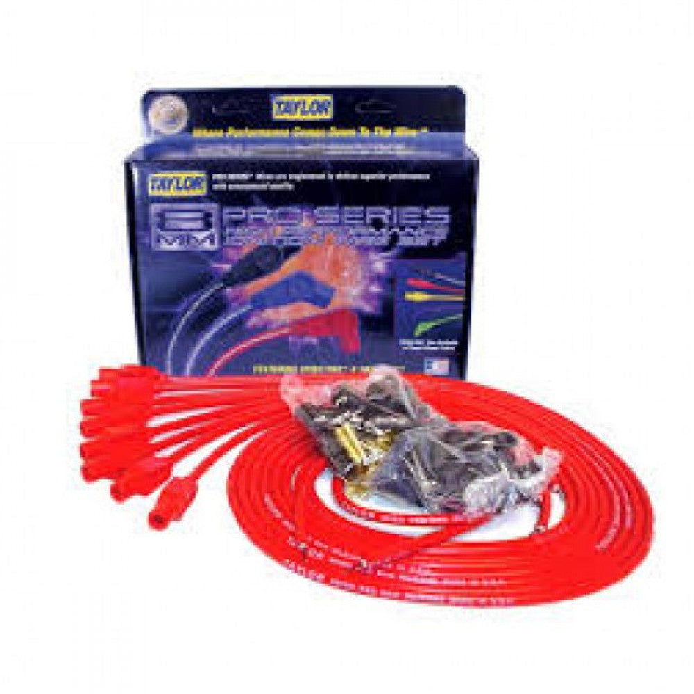 Taylor HT Ignition Leads 8mm RED Straight #73255