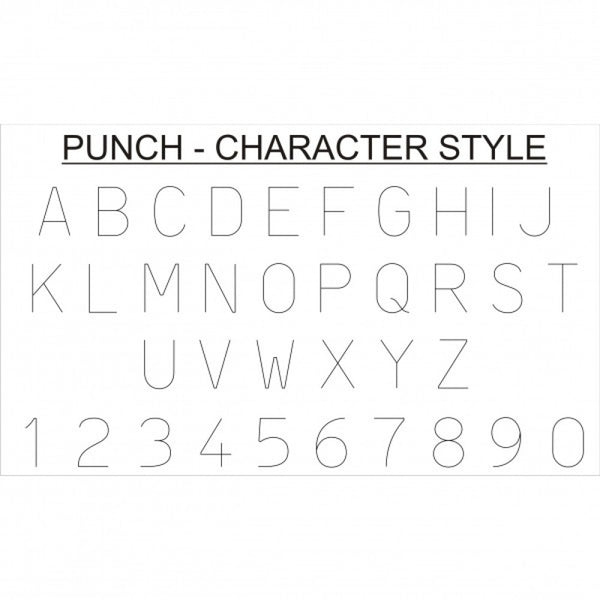 3mm Combination Letter/Number Punch Set (36 Pcs)