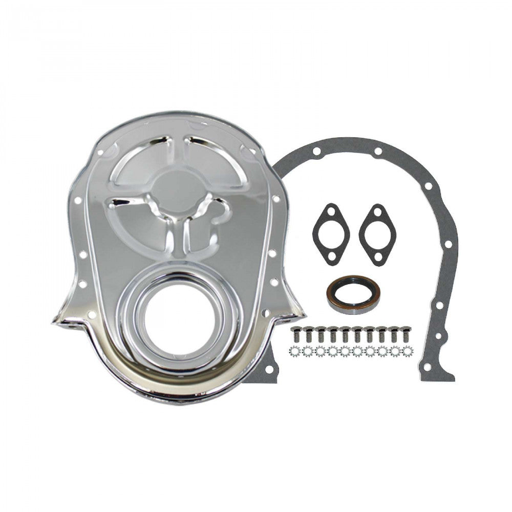 TSP Chevy Big Block Chrome Steel Timing Cover Kit #7221KIT