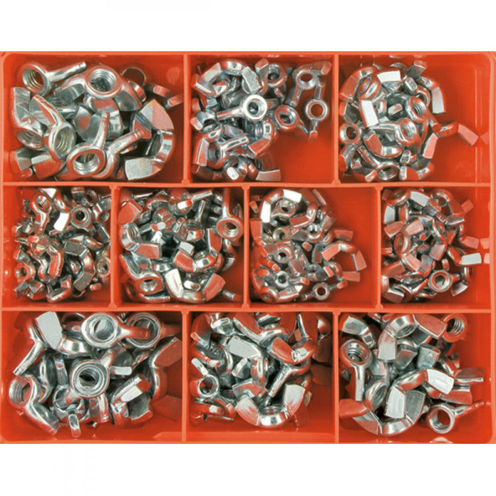 Champion 240Pc Metric/Unc Wing Nut Assortment (Zin