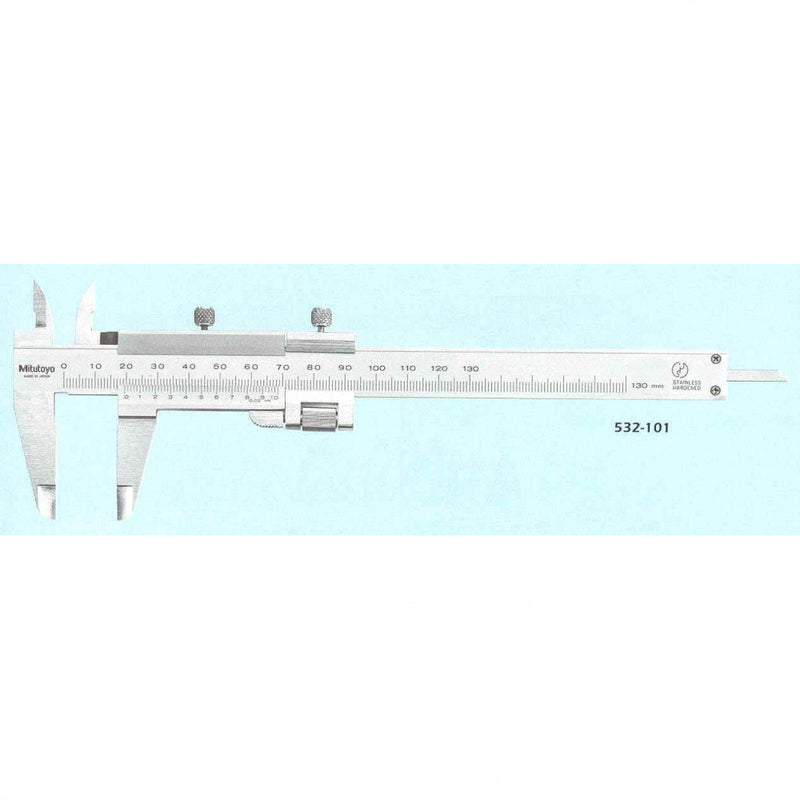 Mitutoyo Vernier Caliper 130mm/5" x 0.02mm/0.001" Fine Adjustment 532-119