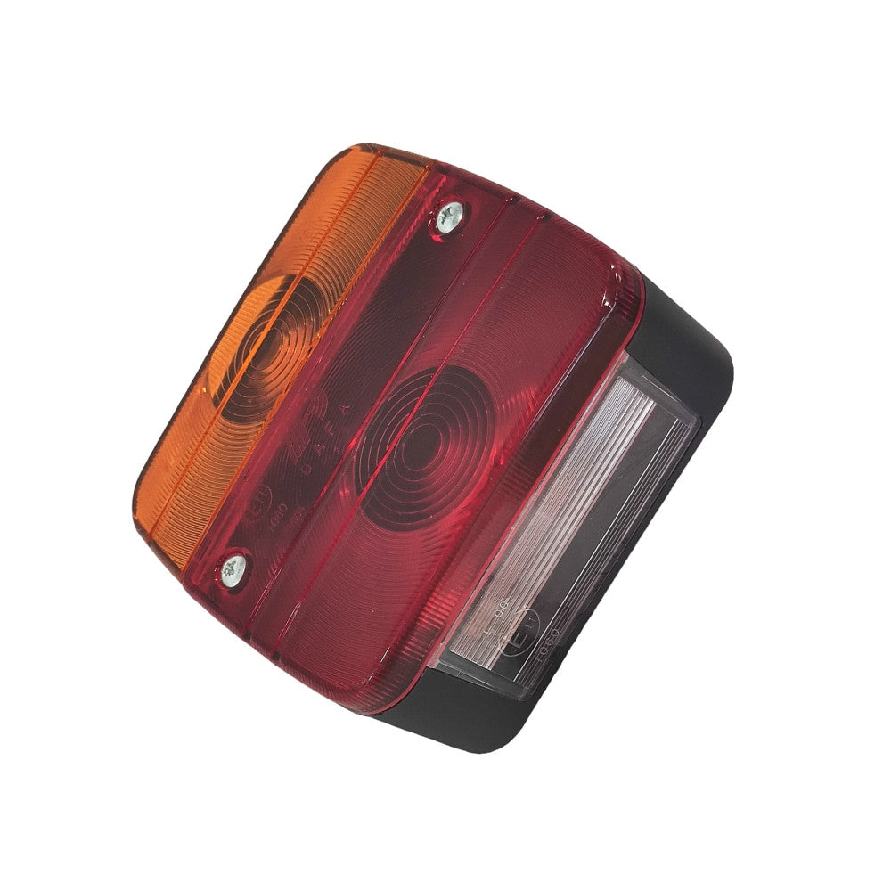 Square 12 Volt Combination Tail Light - No Reflector