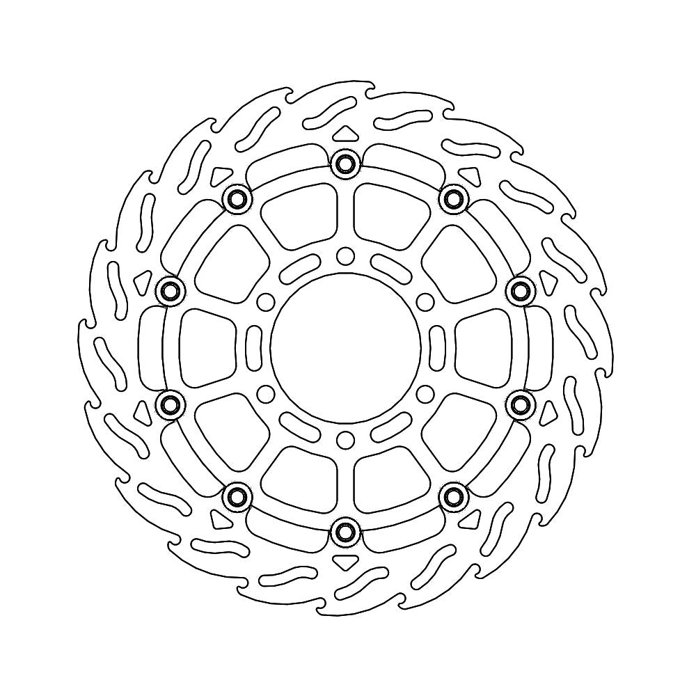 Brake Disc Front Moto Master Flame Floating Husqvarna Ktm