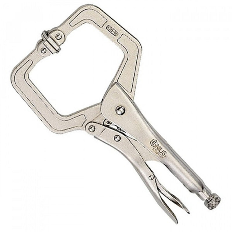 Genius 6" Locking C Clamp With Swivel Pads