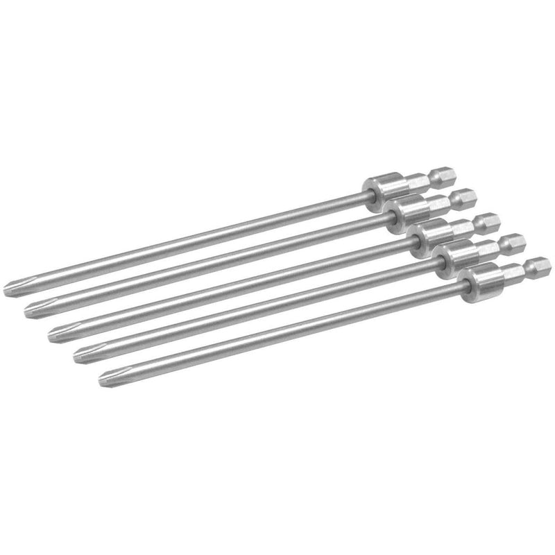 Phillips No.2 130mm Driver Bit - 5 Piece Set