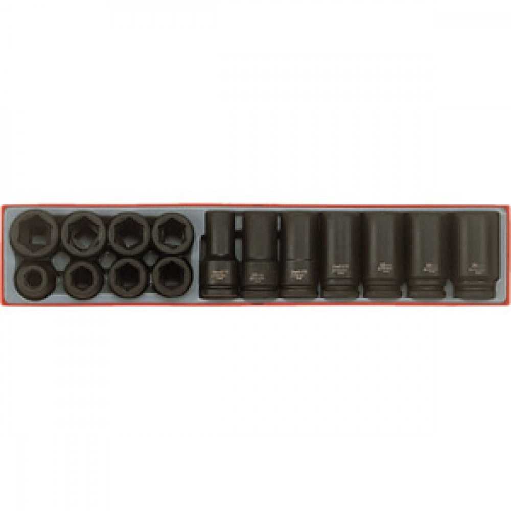 15Pc 3/4in Dr. Impact Reg & Deep Socket Set