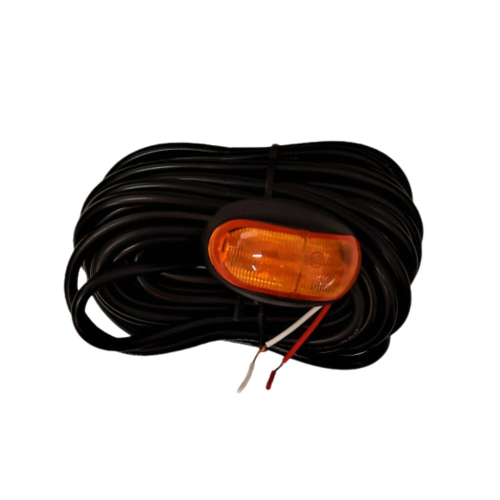 Amber Oval LED Multi Volt Marker Light - 55 x 35mm