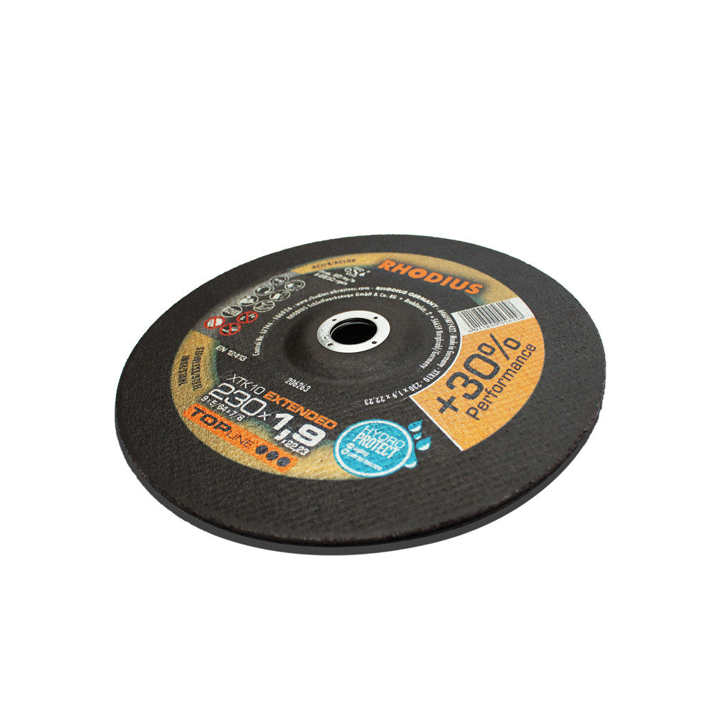 Rhodius 230mm (9”) x 1.9mm TOPline XTK10 Cut Off Disc (Pack Of 25)