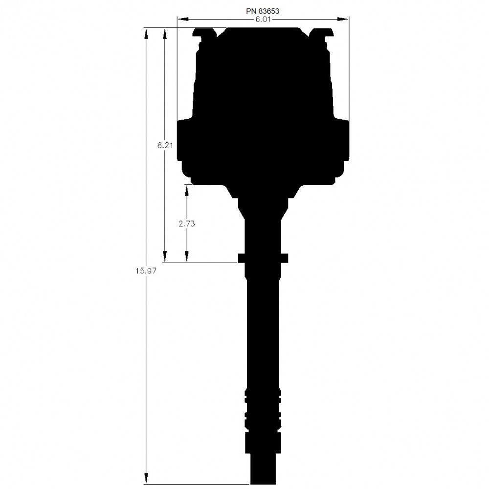 MSD Distributor Chev (HEI) Pro Billet - Black#MSD83653