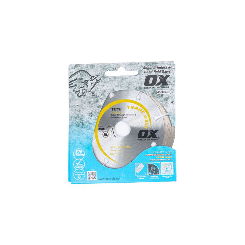 OX Premium Turbo Segmented Blade 105mm - Concrete/General Purpose