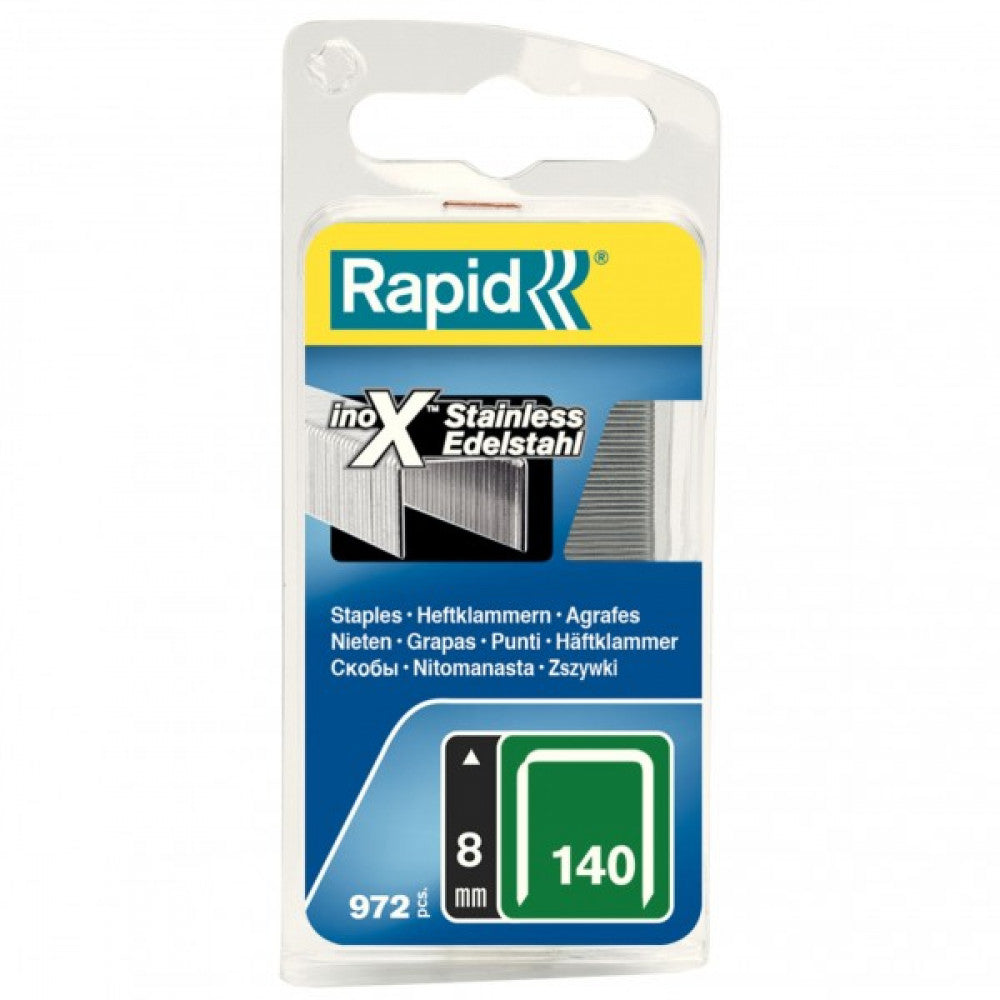 Rapid Staples 140/8 972pcs Stainless Steel