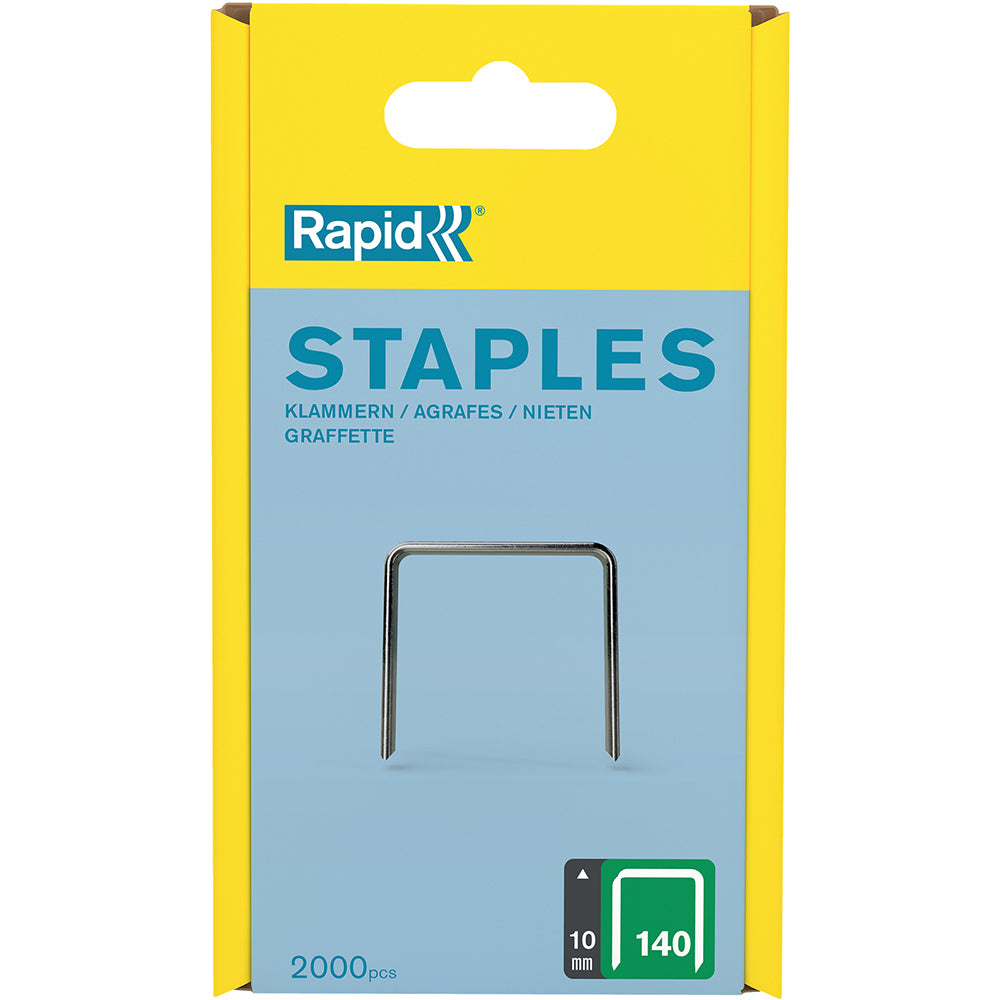 Rapid Staples 140/10 2000pcs Plastic Box