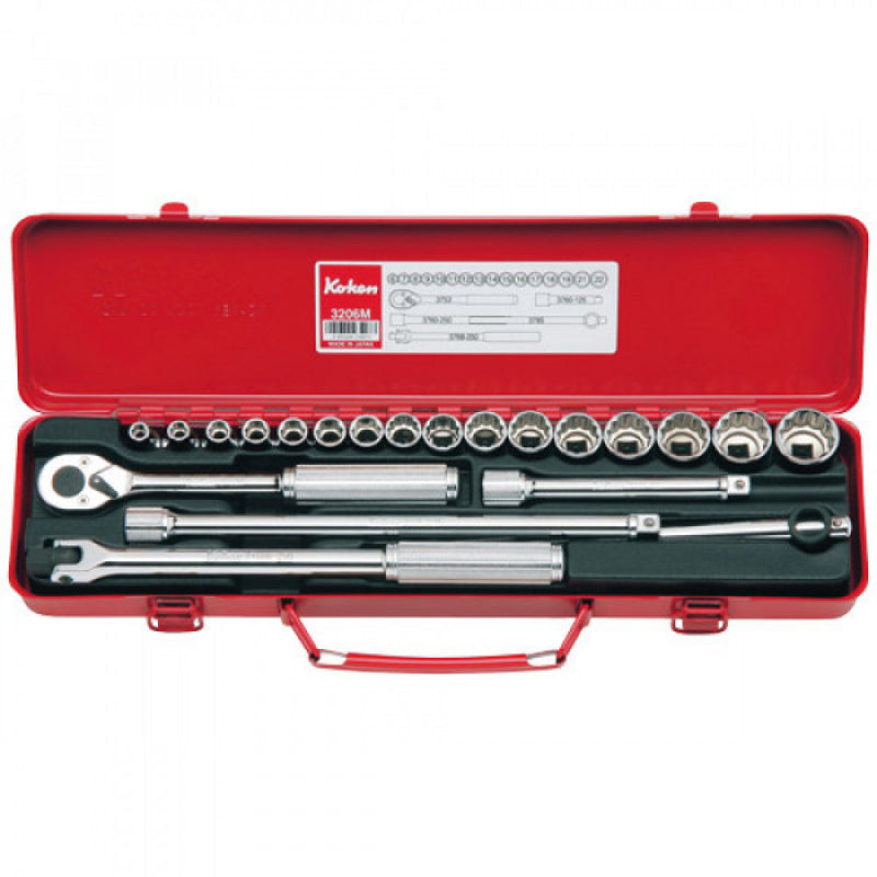 Koken - 3/8" Dr Socket Set - 21pc