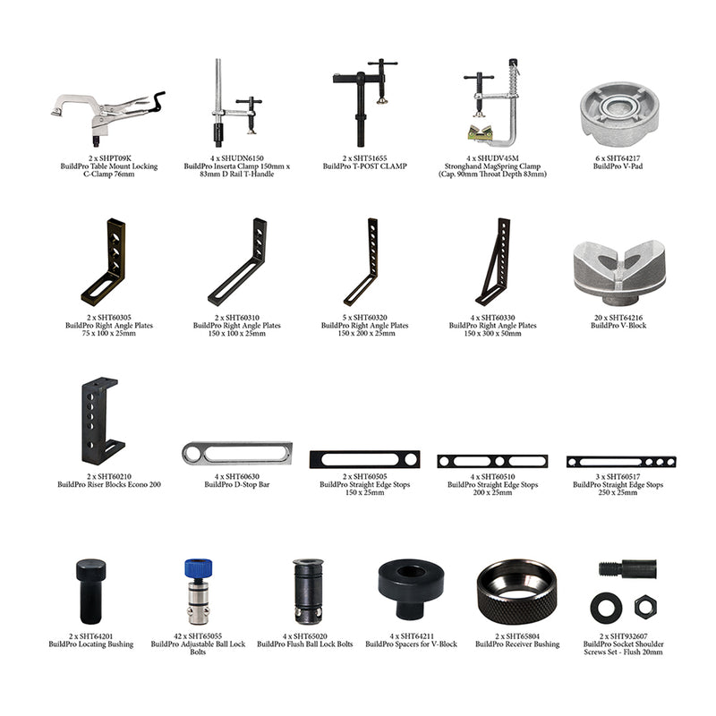 Stronghand Rhino Cart 3D Fixturing Kit Only - 122P