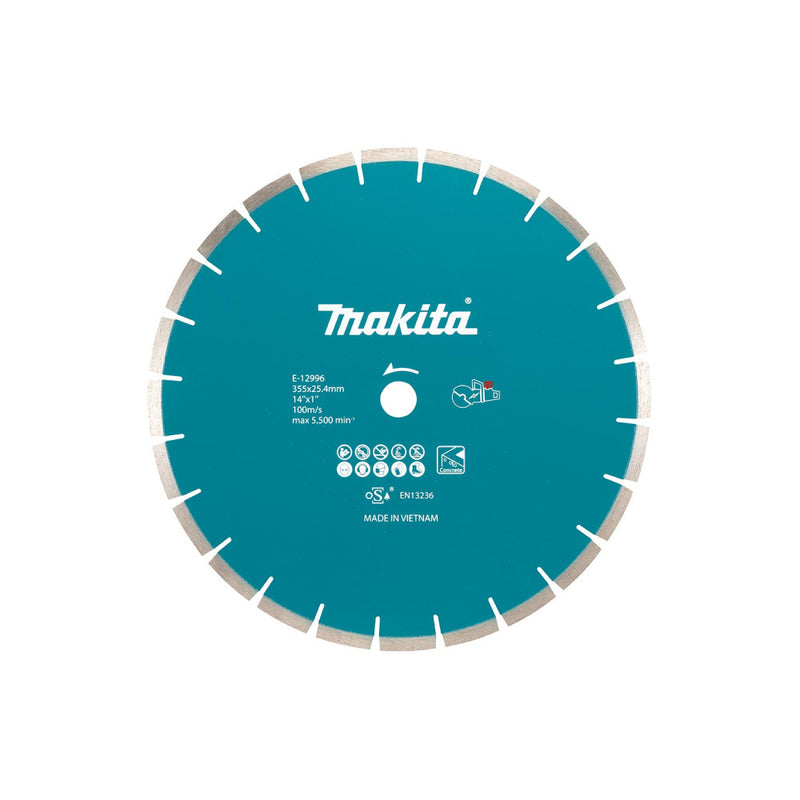 Makita Diamond Circular Saw Blade 350x25.4mm Segmented