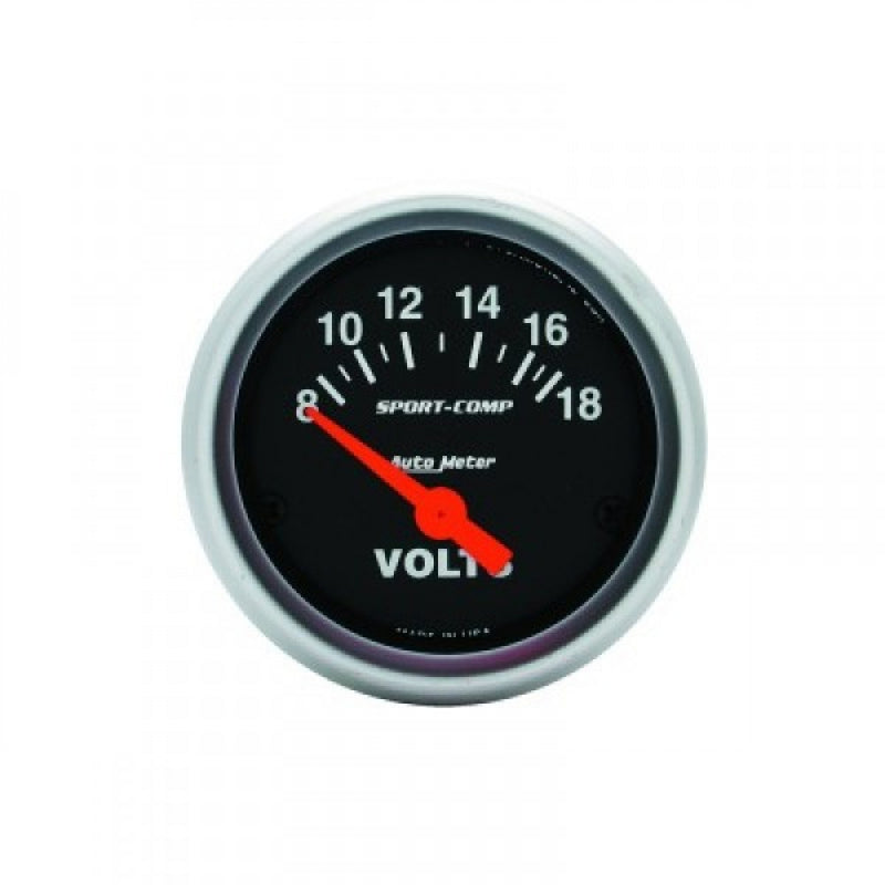 Autometer Sport-Comp Volt Gauge 8-18 Volts
