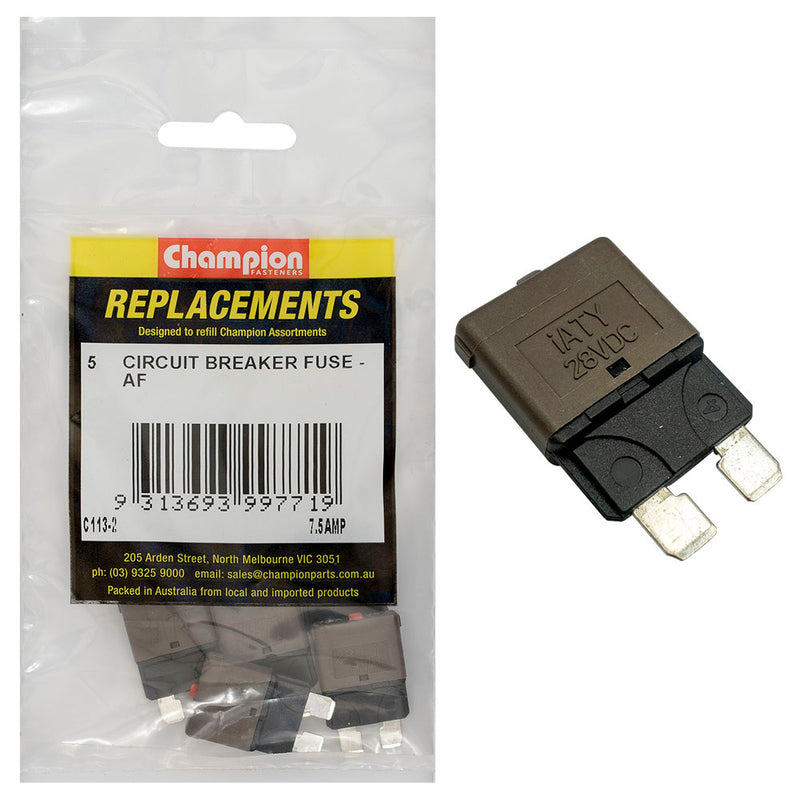 Champion Af 7.5Amp Circuit Breaker Blade Fuse -5Pk