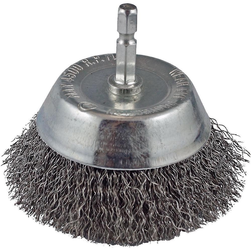 Itm Crimp Wire Spindle Mounted Cup Brush 65mm