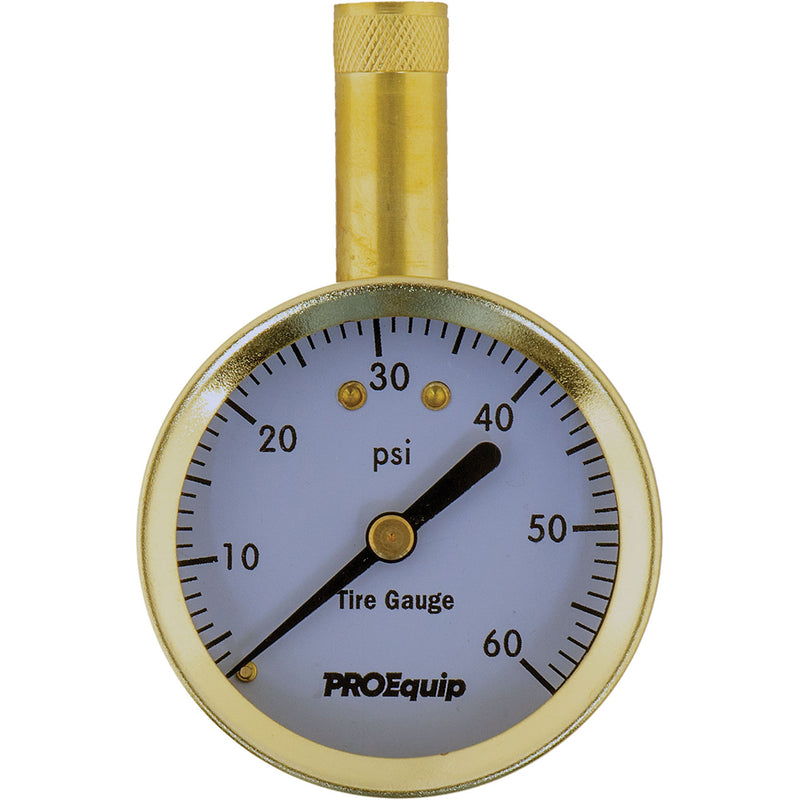 Proequip Tyre Pressure Gauge 0-60 Psi - Straight C