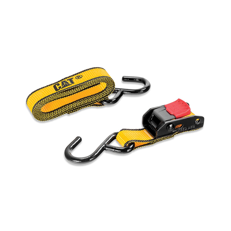 Cat 2.5M x 25mm, 2pc Cam Buckle Tie-Down Straps - 250KG