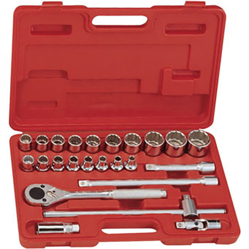 Genius 24Pc 1/2" Drive 12Pt Metric Hand Socket Set