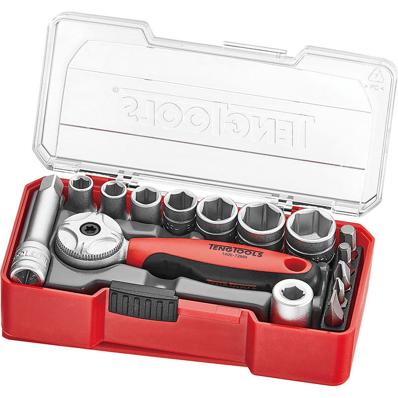 Teng 15Pc 1/4in Dr. Socket Set 5.5-13mm