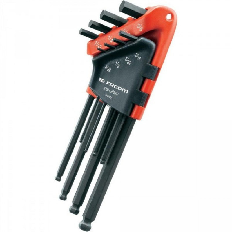 Hex Key Imperial 8 Piece Set B/E 3/32-3/8" Facom 83SH.JP8AU