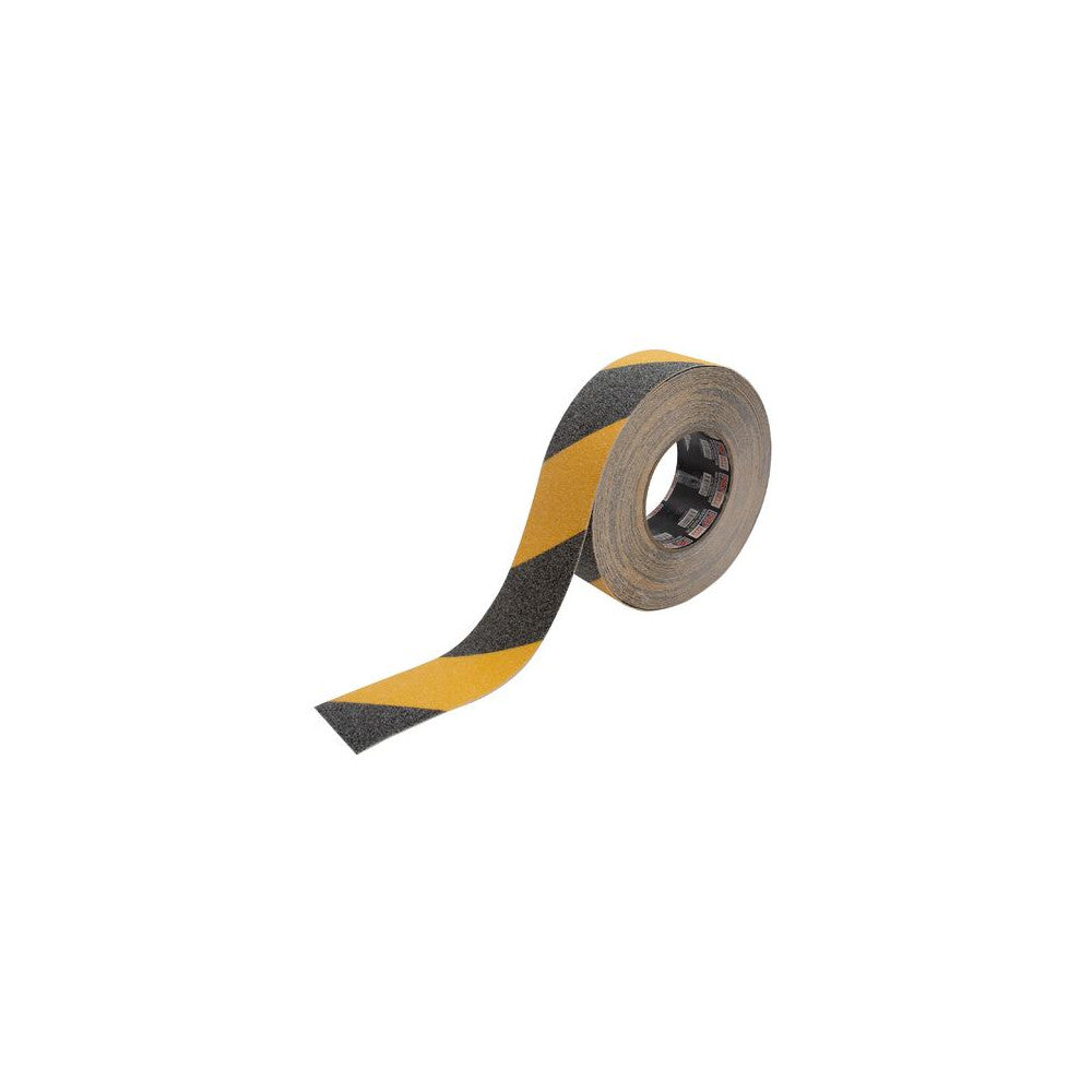 Self Adhesive Non Slip Hazard Tape Yellow & Black. 18m x 50mm