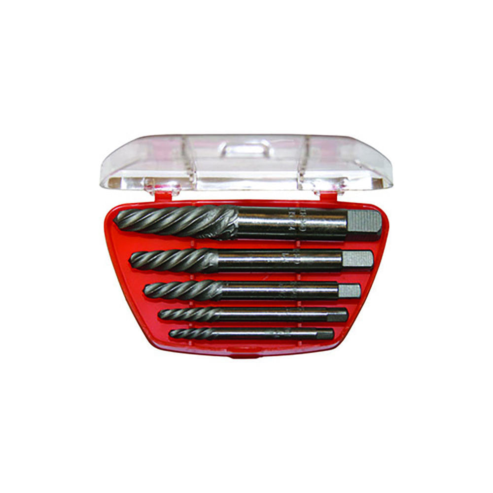 T&E Tools Spiral Type Screw Extractor Set