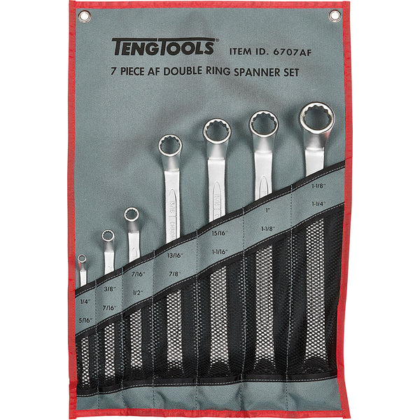 Teng 7Pc Double Open-End Spanner Set 1/4-1-1/4in